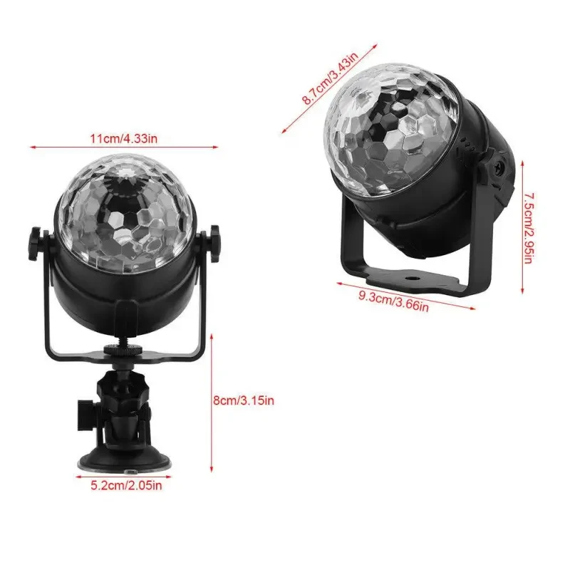 Sound-Activated RGB LED Stage Light