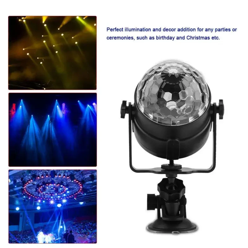 Sound-Activated RGB LED Stage Light
