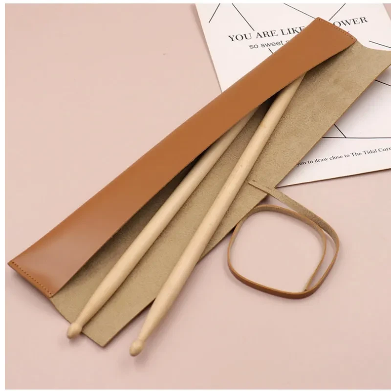 PU Leather Drumstick Holder – Compact Drum Stick Bag Case