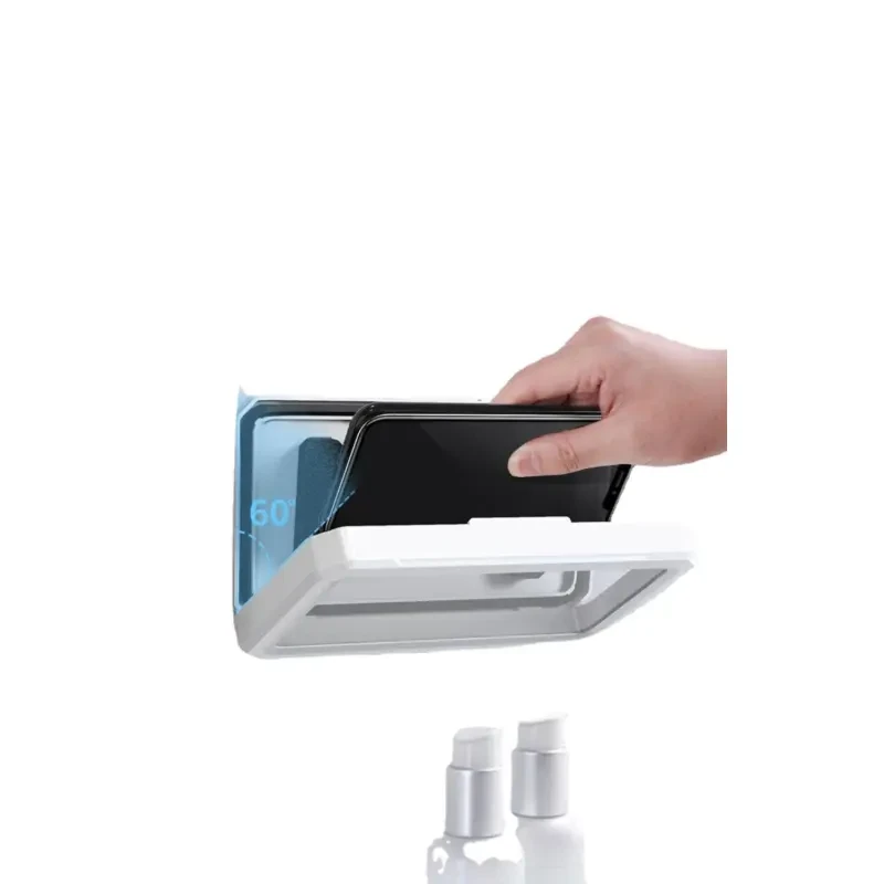 Waterproof Wall Phone Holder – Rotatable Touch Screen Shower Case