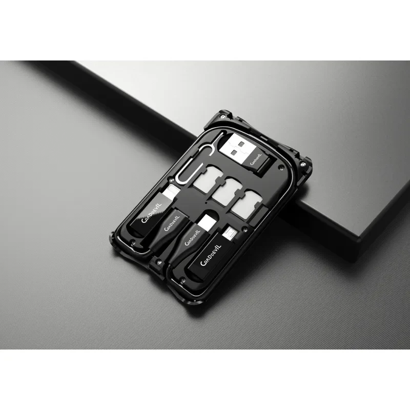 All-in-One Survival Card with Data Cables & Wireless Charging β M7