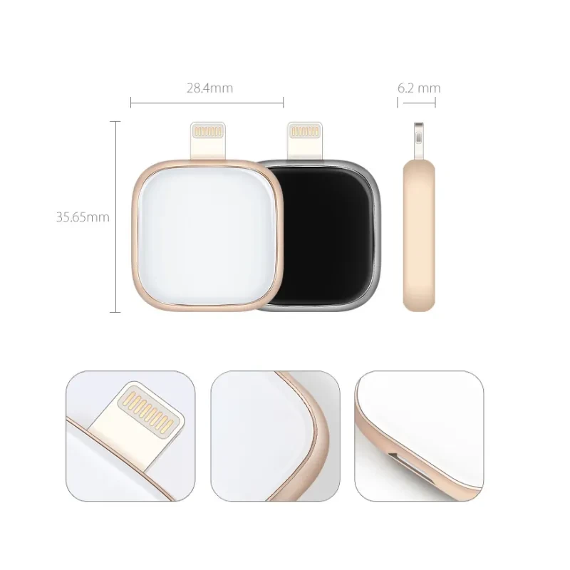 Dual-Use iPhone U Disk with Fingerprint Encryption & File Sharing