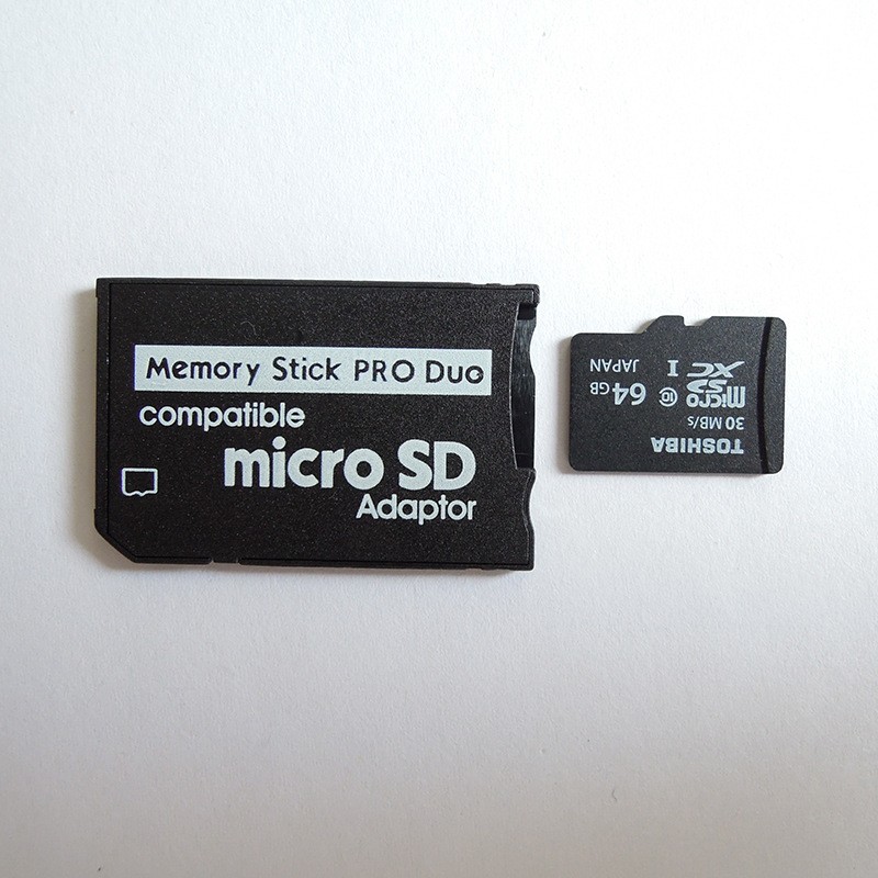 MicroSD to MS Pro Duo Adapter – Vest Card Set for PSP & Devices