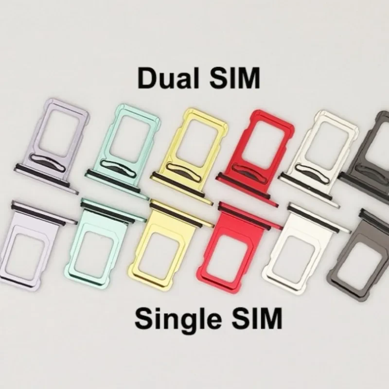 Electroplated Aluminum SIM Card Holder β iPhone Single & Double Slot Tray