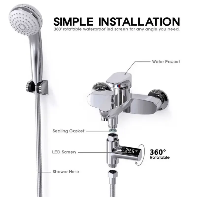 LED Digital Shower Thermometer