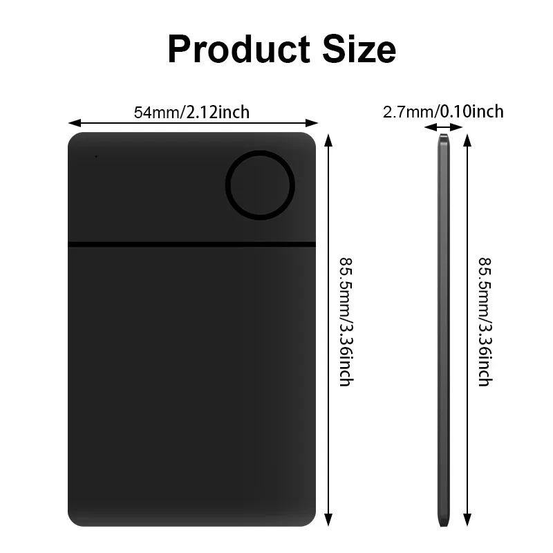 SlimGuard Smart Anti-Lost Card – Bluetooth Tracker for Apple Users