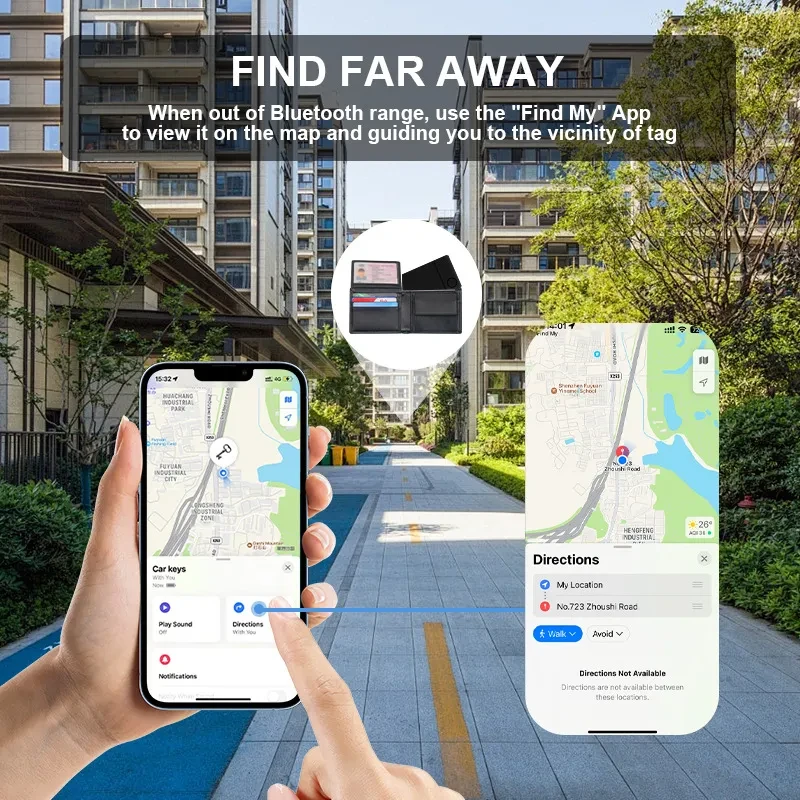 SlimGuard Smart Anti-Lost Card – Bluetooth Tracker for Apple Users