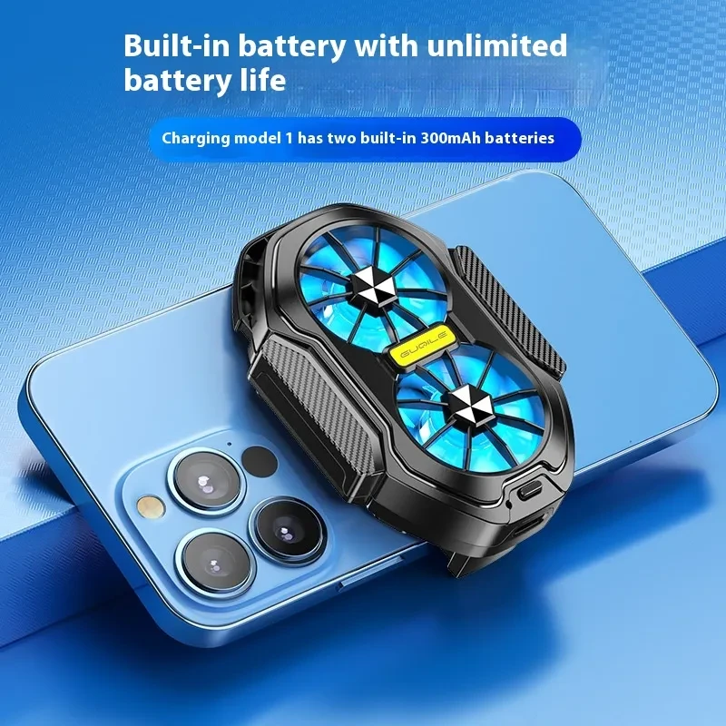 FS01 Twin Fan Phone Cooler – Air-Cooled Radiator with Charging