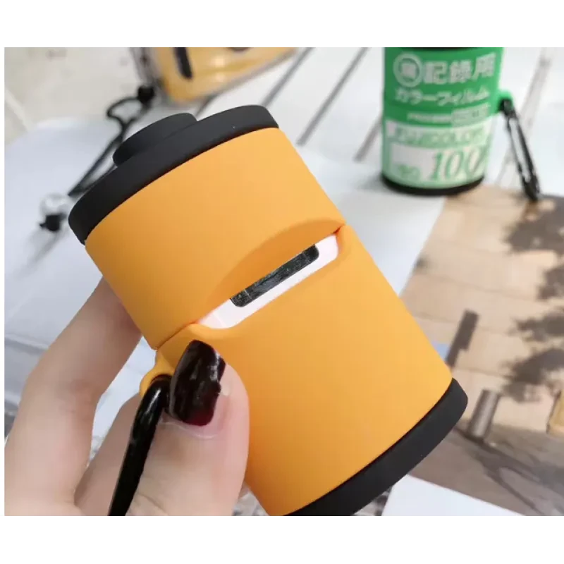 3D Film Roll AirPods Case – Soft Silicone Fuji Kodak Cover