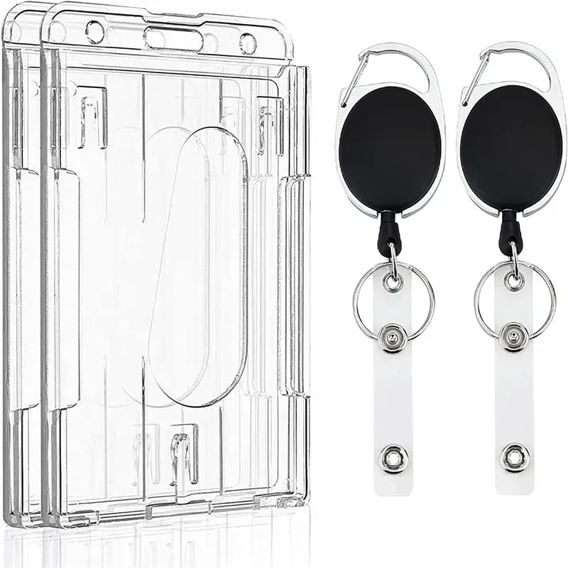 Retractable Badge Clip β Plastic Card Holder with Reel