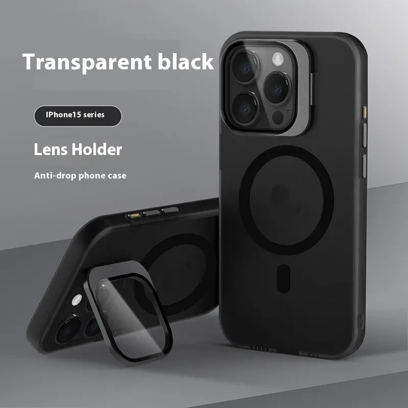Anti-Drop Magnetic iPhone Case with Invisible Kickstand