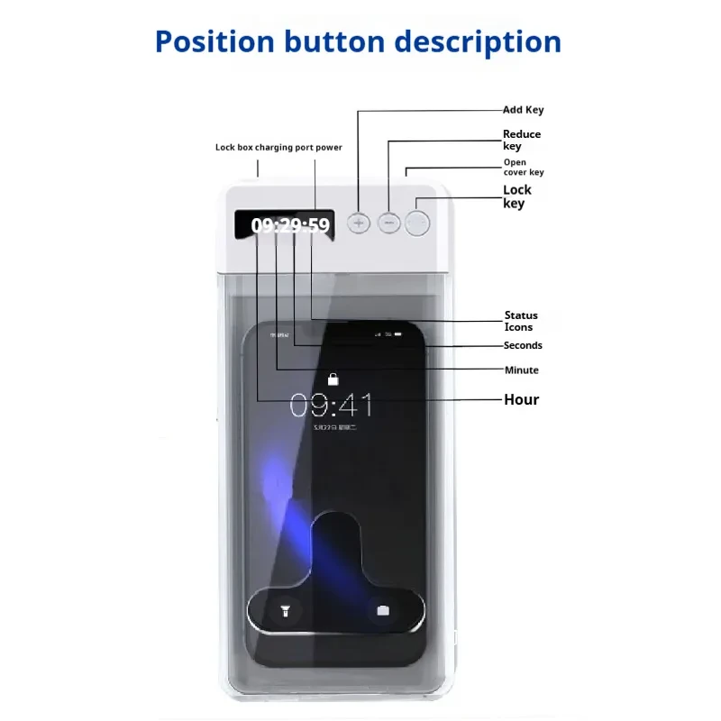 Phone Lock Box with Timer – Anti-Addiction Tool for Kids & Adults