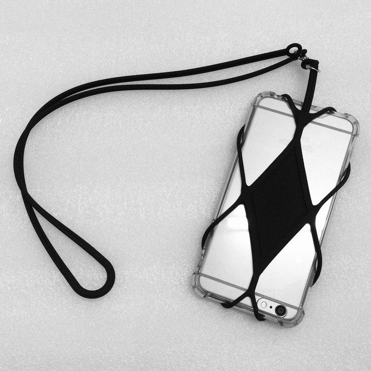Universal Silicone Phone Cover with Lanyard – Hands-Free Holder