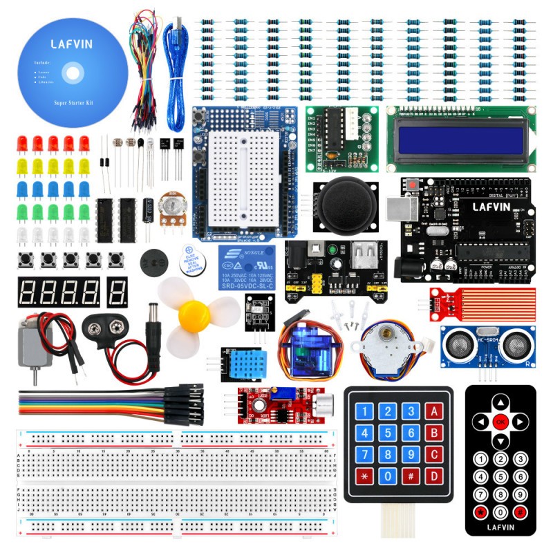 LAFVIN Arduino R3 Super Starter Kit – 60+ Components & Tutorial