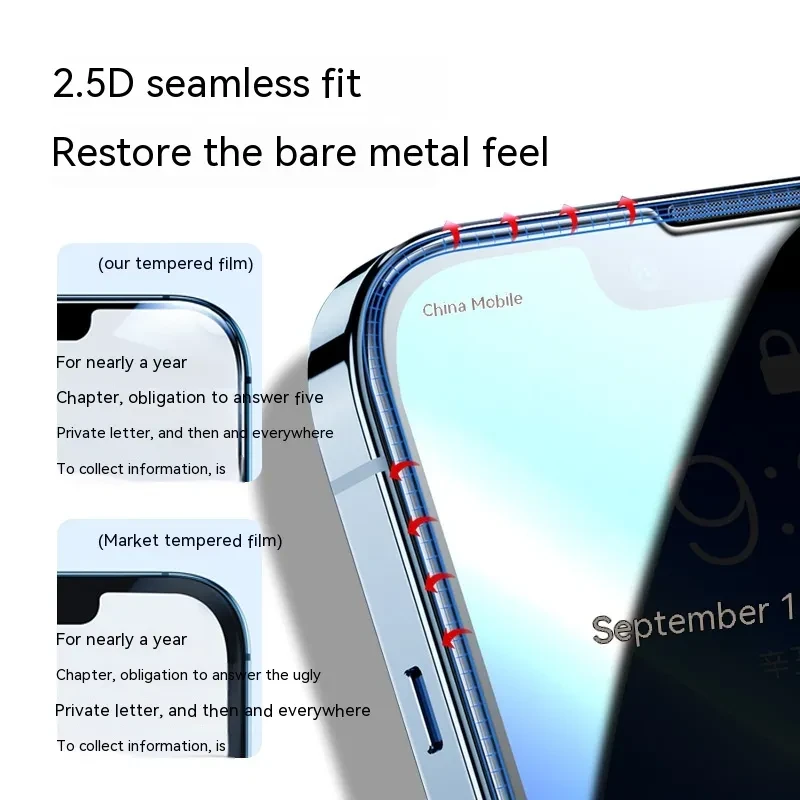 Privacy Tempered Glass Screen Protector – Anti-Peep for iPhone