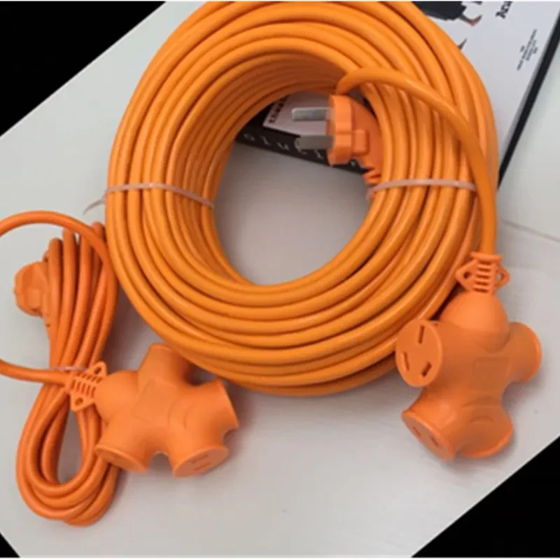 Heavy-Duty Power Strip with Long Extension Cord