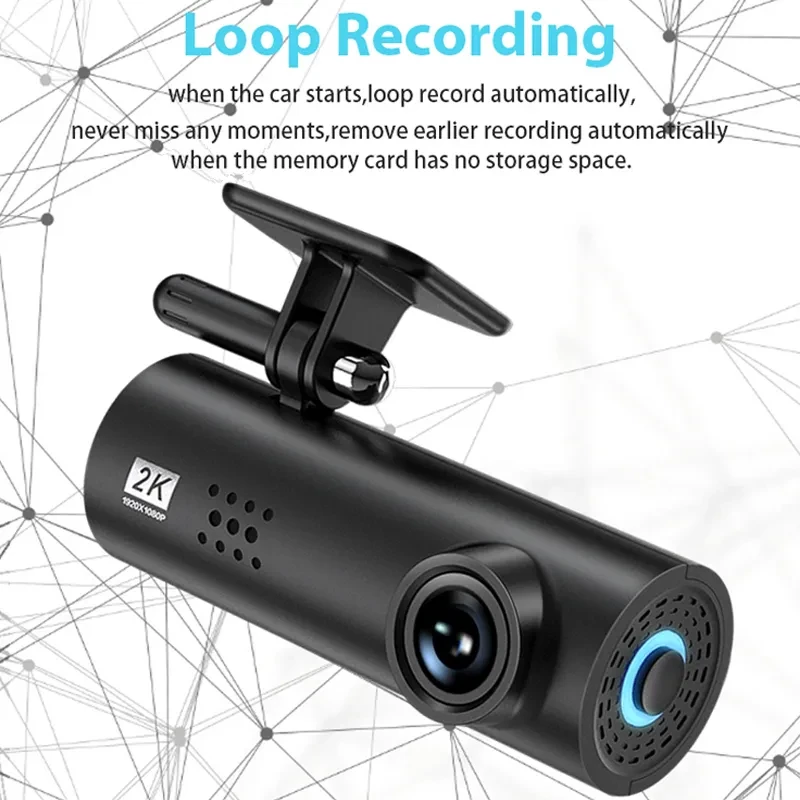 Lipstick Dash Cam with WiFi – 170° HD Car Recorder Night Vision
