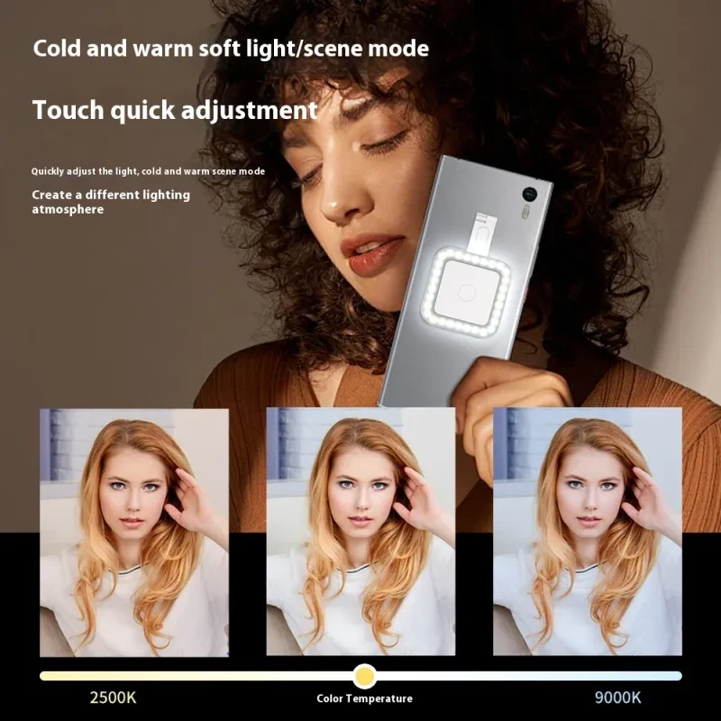 Magnetic Selfie Fill Light – 3-Color LED for Phones & Beauty Shots