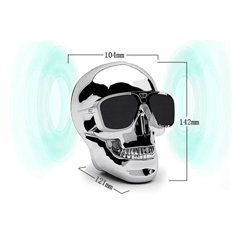 Skull Bluetooth Speaker – Wireless, Loud & Rechargeable (Limited Edition)