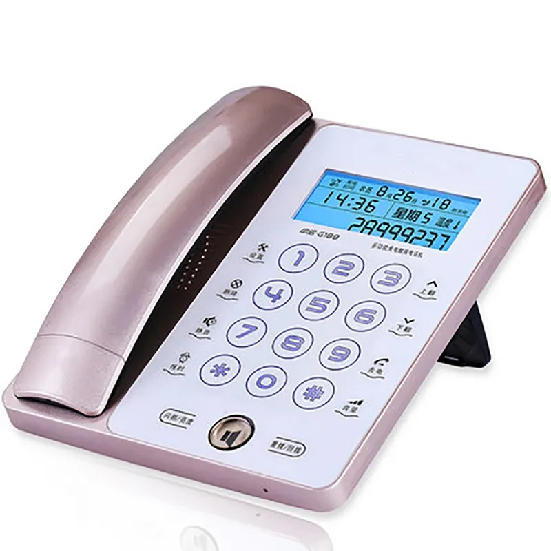 Touch Screen Landline Phone – Stylish Fixed Telephone with LCD & Caller ID