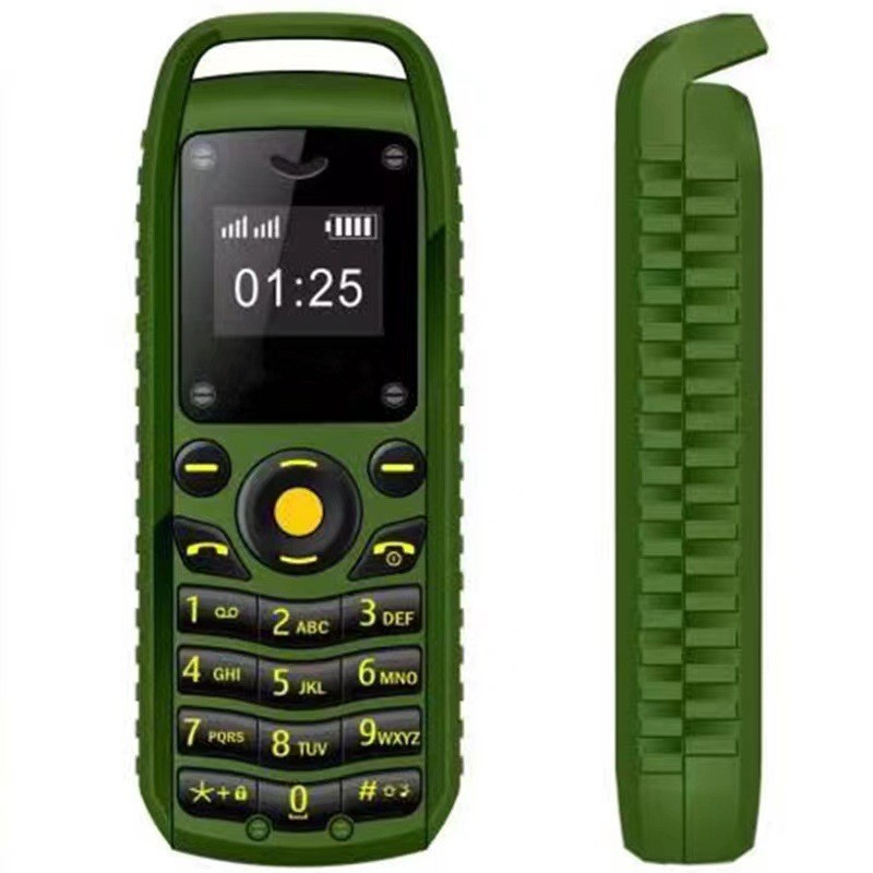 Mini Dual SIM Button Phone – Compact, Straight Design, Memory Support
