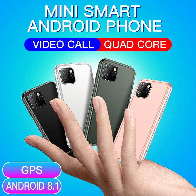 Android Pocket Smartphone – Dual Camera, 16GB, Ultra Compact