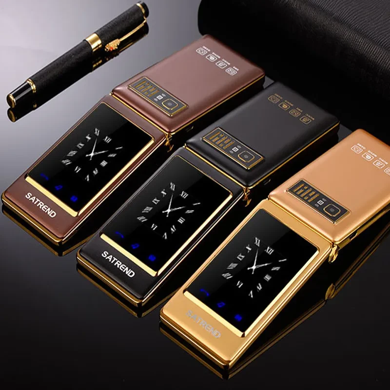 A15 Dual Screen Flip Phone – Touch Display, Big Battery, Elderly-Friendly