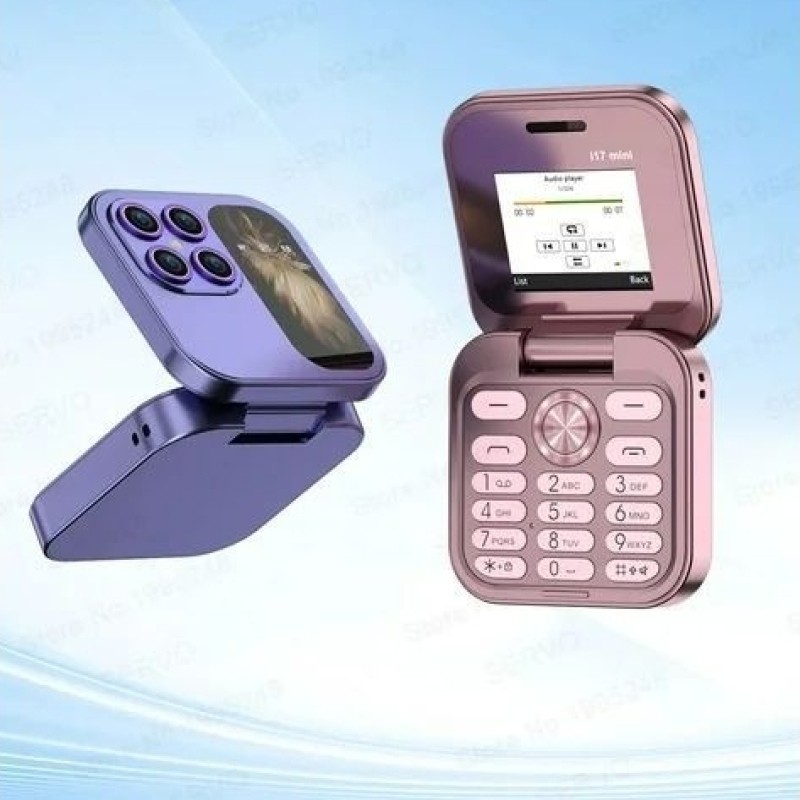 Flip Dual SIM Phone – Folding Screen, 2G, Memory Card Support
