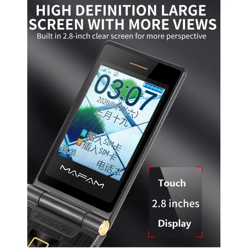 Cameland Dual Screen Flip Phone