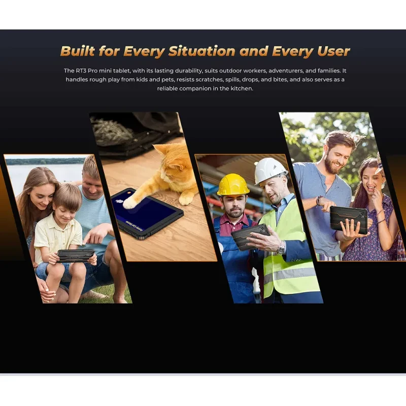 Oukitel RT3 Pro 8 Inch Mini Tablet – 4+128GB, 5150mAh, Android 14