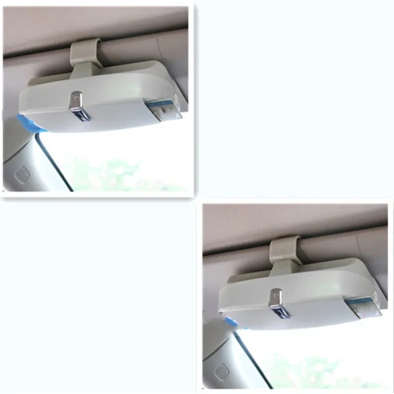 Car Sun Visor Glasses Case – Clip-On Holder for Bills & Sunglasses