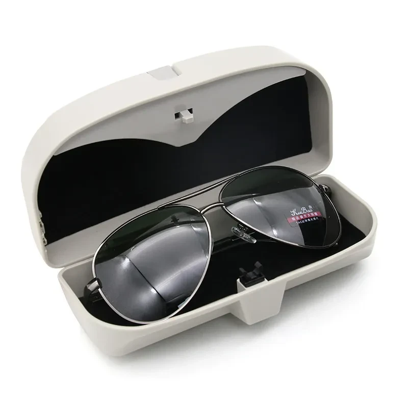 Car Sun Visor Glasses Case – Clip-On Holder for Bills & Sunglasses