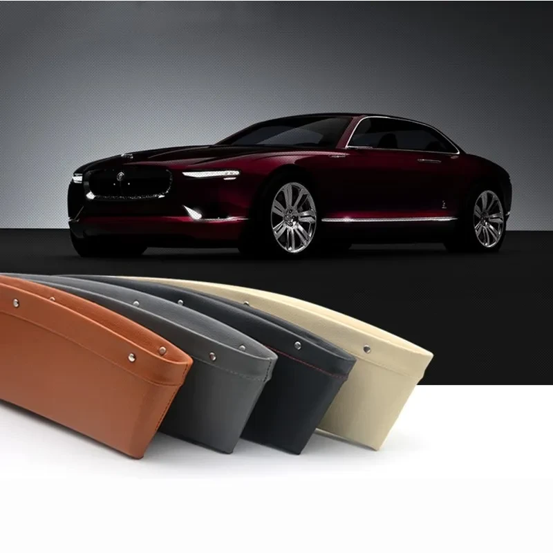 PU Leather Car Seat Gap Organizer – Storage Box for Phones & Keys