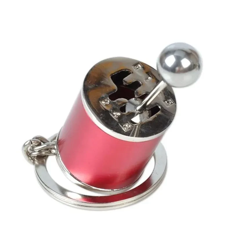 Metal Gear Shift Key Chain – 6-Speed Shifter Keyring for Car Lovers