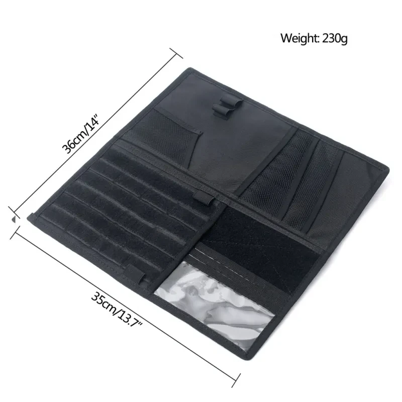 Car Sun Visor Organizer – 1000D Nylon Storage Pouch for CDs & Gear