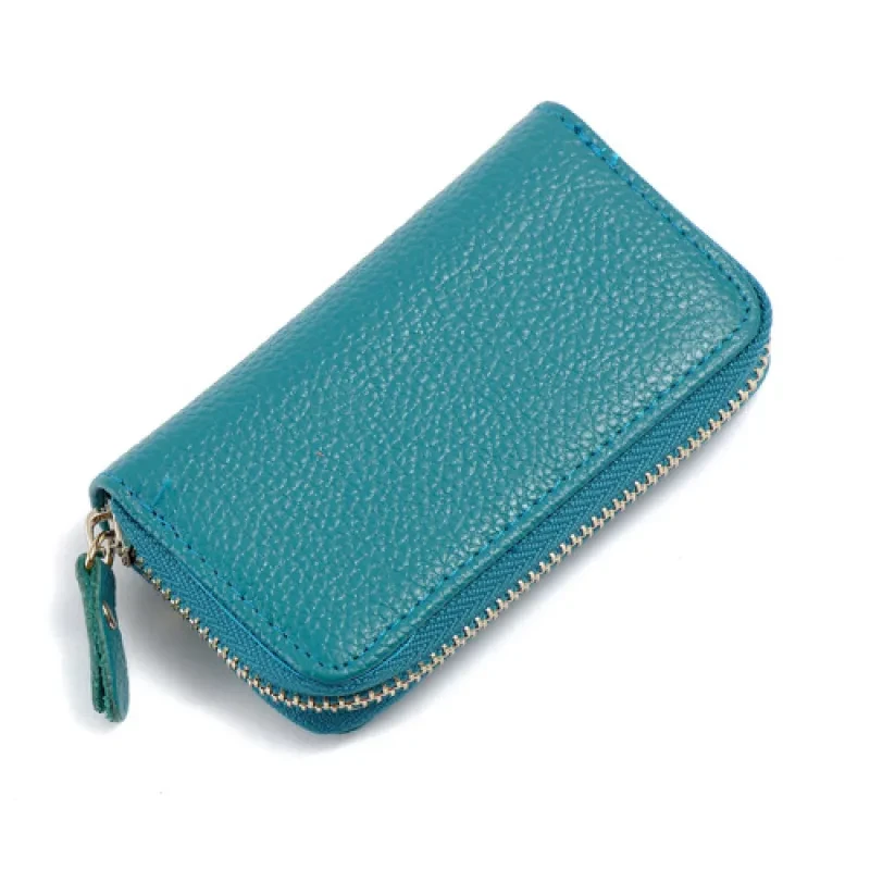Mini Zipper Leather Key Bag – Keychain Wallet for Men & Women