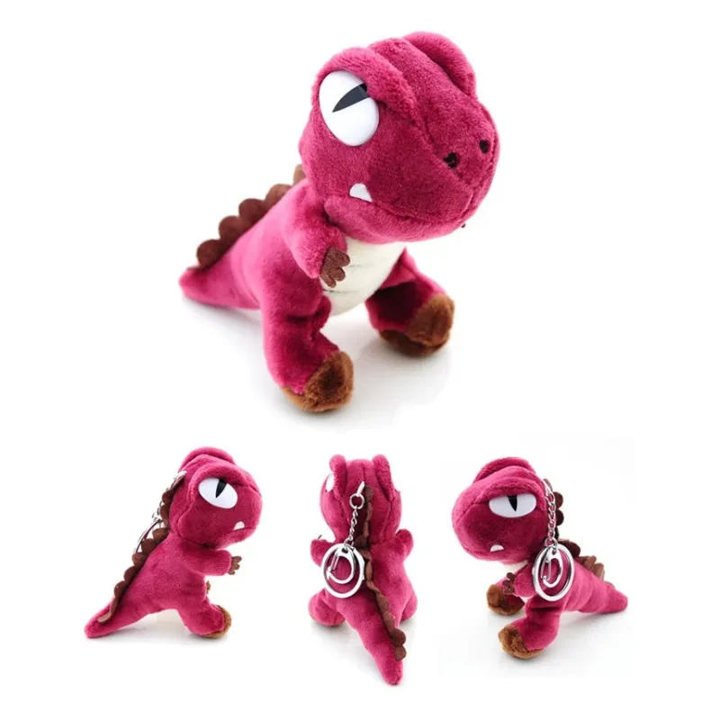 Cute Dinosaur Plush Toy with Pendant – Tyrannosaurus Keychain