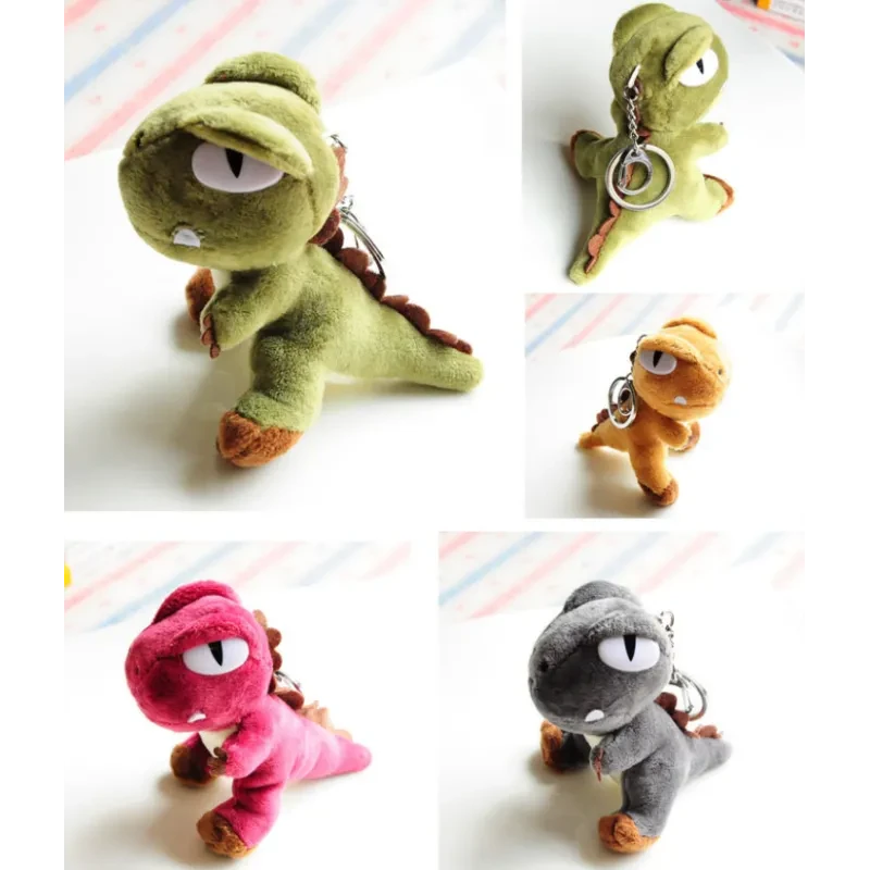 Cute Dinosaur Plush Toy with Pendant – Tyrannosaurus Keychain