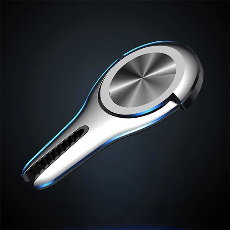 Car Phone Holder Ring – Metal Buckle Stand with Air Vent Clip