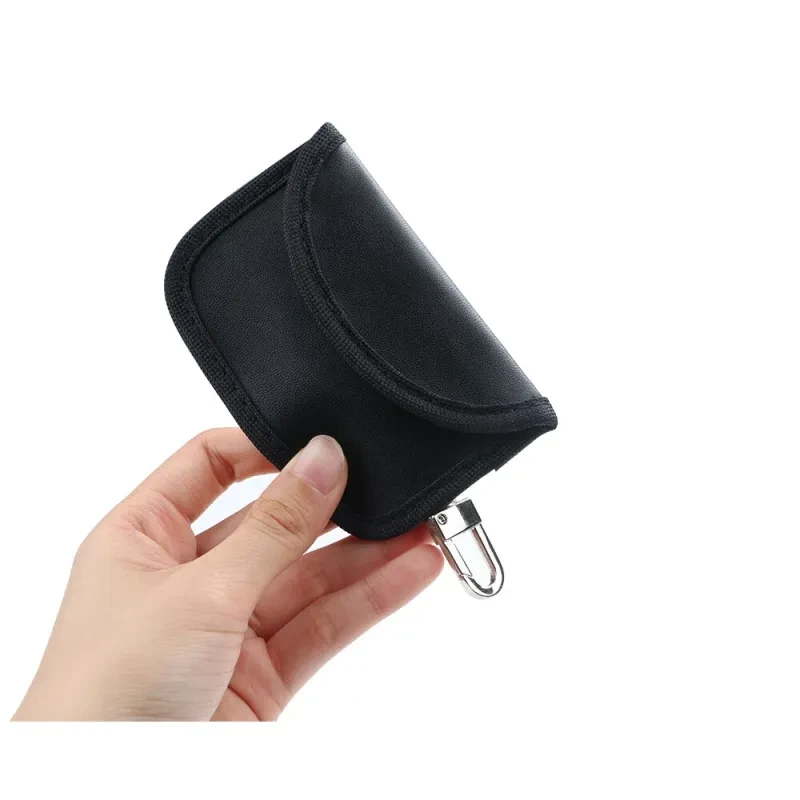Anti-Scanning PU Car Key Case – RFID Signal Blocking Pouch