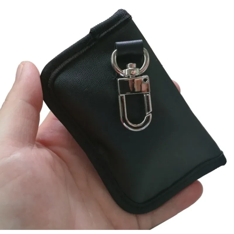 Anti-Scanning PU Car Key Case – RFID Signal Blocking Pouch