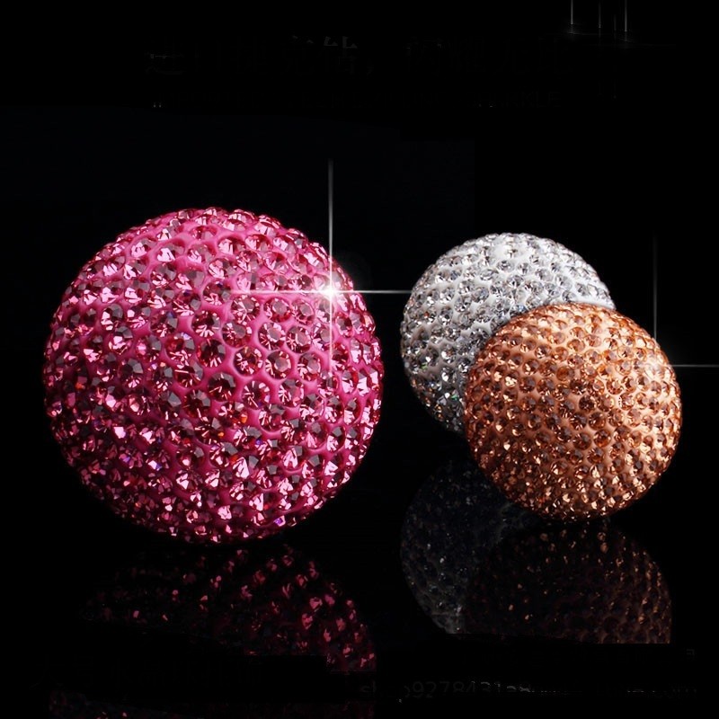Crystal Ball Car Pendant – Diamond Rhinestone Interior Decor
