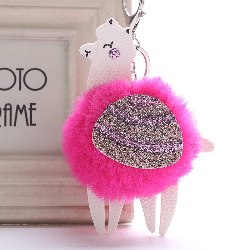 Cute Alpaca Plush Keychain – Soft Llama Animal Toy (15cm)