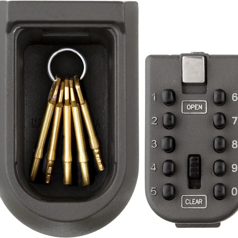 Wall-Mounted Key Lock Box – Waterproof Metal Password Safe