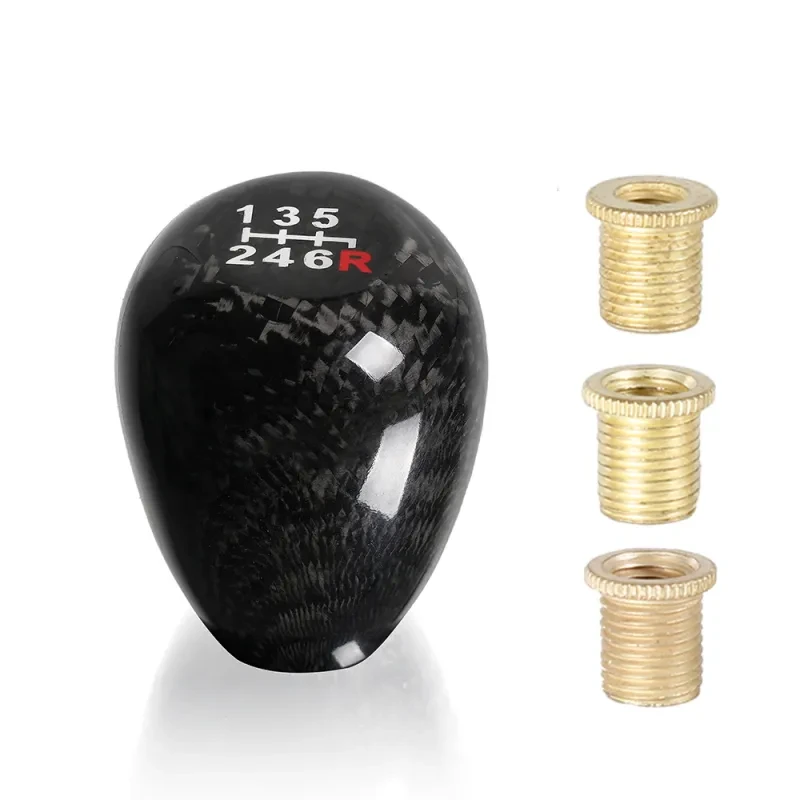 Carbon Fiber Gear Head – 5/6 Speed Universal Shift Knob