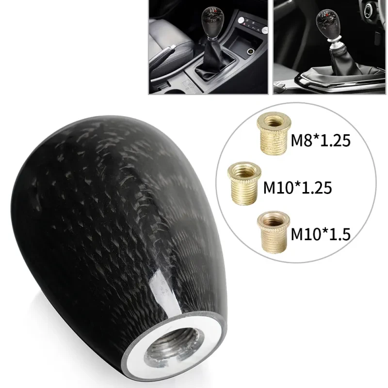Carbon Fiber Gear Head – 5/6 Speed Universal Shift Knob