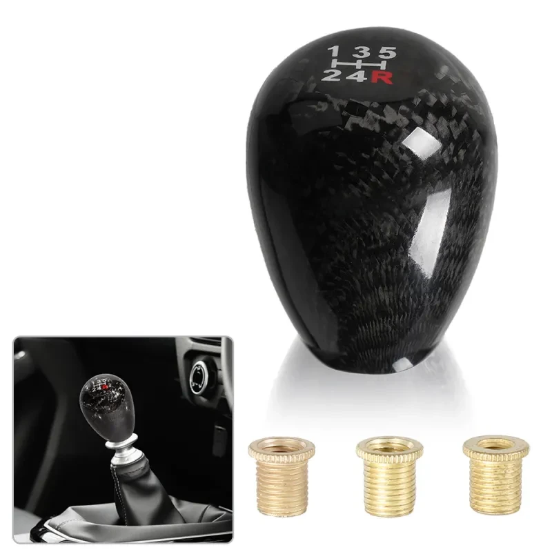 Carbon Fiber Gear Head – 5/6 Speed Universal Shift Knob