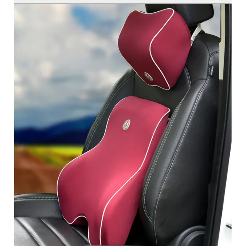 Orthopedic Car Seat Cushion Set β Memory Foam Back & Headrest