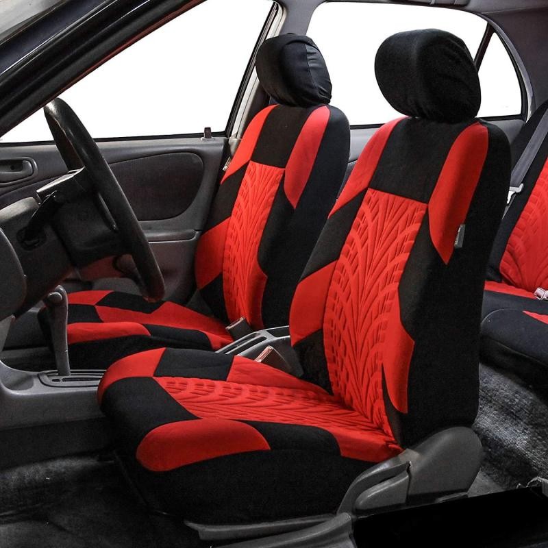 RoadGrip Tire-Inspired Seat Covers – 14-Piece Universal Set