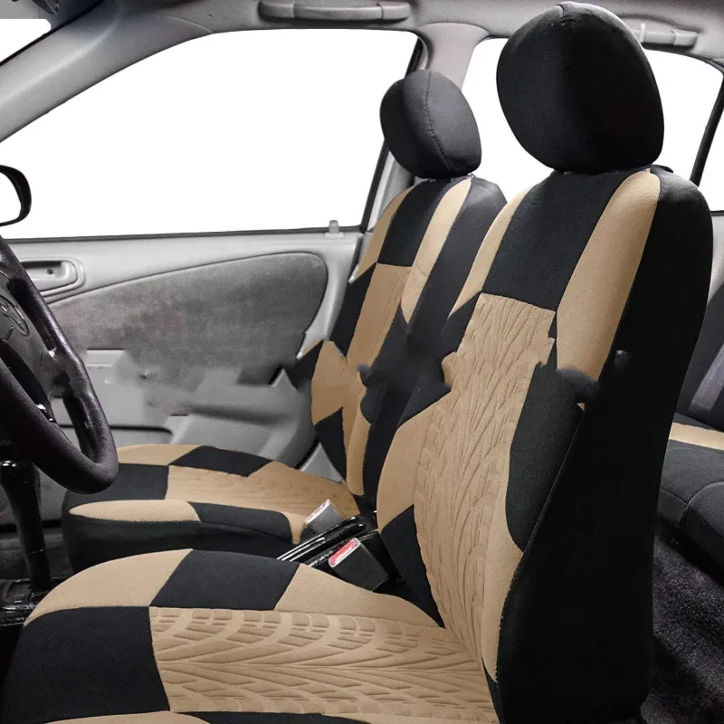 RoadGrip Tire-Inspired Seat Covers – 14-Piece Universal Set